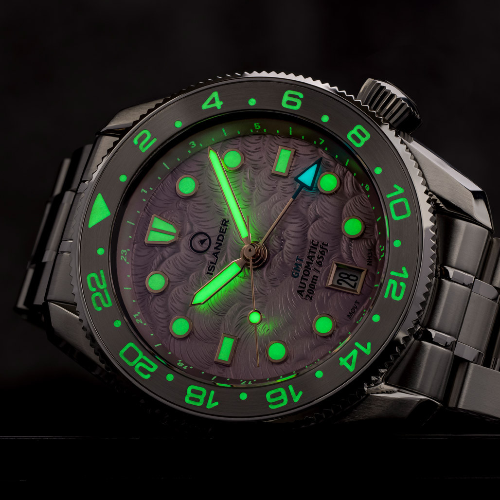Y*K様 アイランダーウォッチ限定版 Islander JFK Automatic GMT Watch with Cherry Blossom Dial #ISL-337