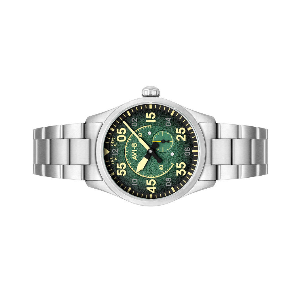 AVI-8 Spitfire Type 300 Automatic with Tarmac Tracker Green Dial