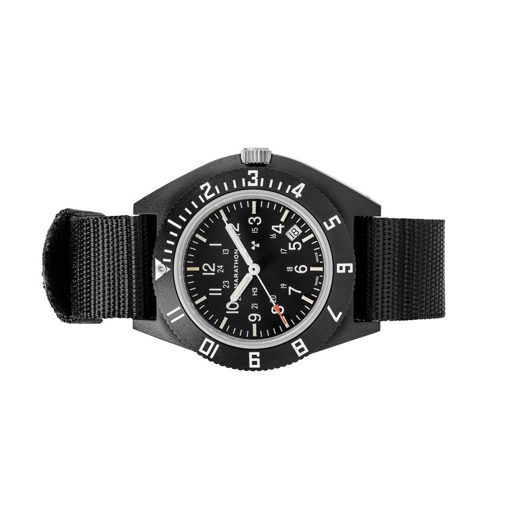 Marathon 41mm Cerashell Quartz Pilot's Navigator Watch (CSNAV-D