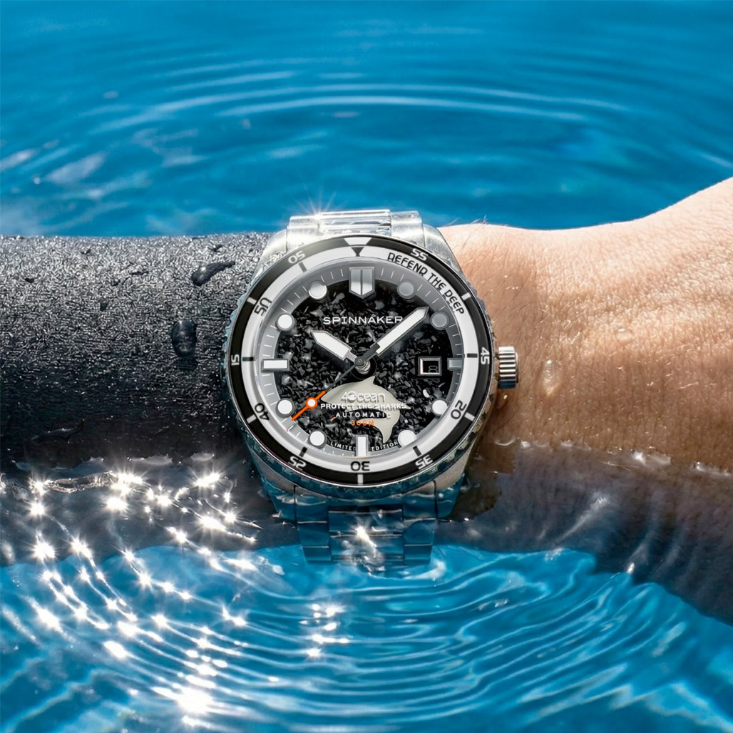 Spinnaker 4ocean Limited Edition Hass Watch with Shark Dial #SP