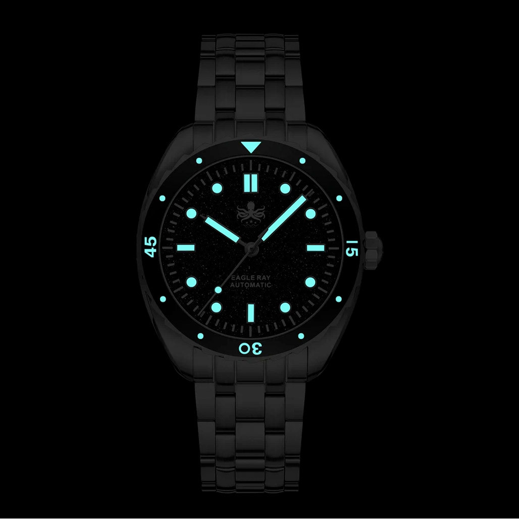 Phoibos Eagle Ray Automatic Diver with Green Jade Dial #PY065AN