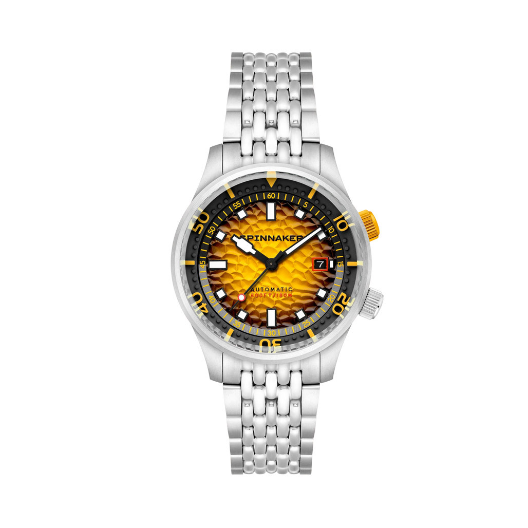 Spinnaker Bradner Automatic Dive Watch with Saffron Splash Dial