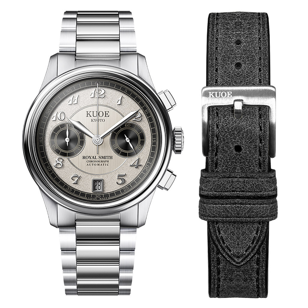 KUOE ROYAL SMITH 90-012 Automatic Chronograph with Panda Dial
