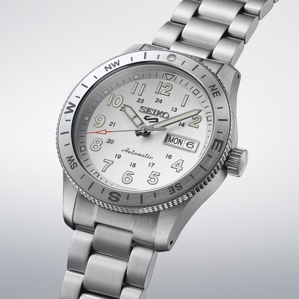 Seiko 5 Sports Field Series with Silver-White Dial #HDB007
