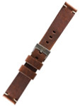 Squale 1521 OEM 20mm Brown Leather Watch Strap #1521-BRN-LTHR