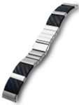 Vollmer Carbon Fiber and Stainless Steel Watch Bracelet #11030H7 (20mm)