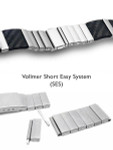 Vollmer Carbon Fiber and Stainless Steel Watch Bracelet #11030H7 (20mm)