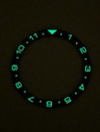 "Pepsi" (Dual-Time) Ceramic Luminous Bezel Insert for Seiko SKX007, SKX009, SKX011 #C15