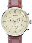 Aristo Bauhaus Swiss Quartz Chronograph Watch with 12-Hr Totalizer #4H152
