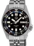 Islander 38mm Automatic Dive Watch with Solid-Link Bracelet, AR Sapphire Crystal, and Luminous Ceramic Bezel Insert #ISL-05