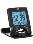 Marathon Travel Alarm Clock with Calendar, Temperature, 12 or 24 Hour Format #CL030023BK