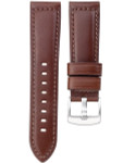 Horween Panerai-Style, Brown Calfskin Leather with Thick Padding at the Lugs #INS-HORPAD02