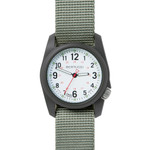 Bertucci DX3 Field Resin Watch, Defender Drab Nylon Strap, White Dial - 11019