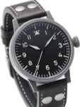 Laco Westerland 45MM Type A Dial Swiss Mechanical Pilot Watch with Sapphire Crystal #861750