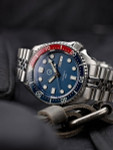 Islander Automatic Dive Watch with Solid-Link Bracelet, AR Sapphire Crystal, and Luminous Sapphire Bezel Insert #ISL-19