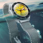 Spinnaker Dumas Automatic 300 Meter Dive Watch with Stainless Steel Mesh Bracelet #SP-5081-44