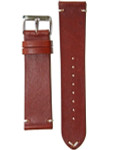 Horween Vintage Style Cognac Calfskin Leather with Matching Lining and Hand-Stitching #INS-HOR14