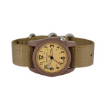 Bertucci DX3 Field Watch, 40mm Resin Case, Coyote Nylon Strap, Patrol Khaki  Dial - 11021 side