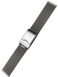 Vollmer Brushed Finish Mesh Bracelet with Adjustable Deployant Clasp #17010H7 (20mm)