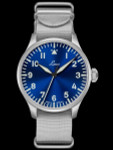 Laco 42mm Augsburg Blaue Stunde Automatic Pilot Watch with Sapphire Crystal #862100