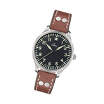 Laco Genf 40mm Pilot Quartz Watch #861807 tilt