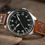 Laco Genf 40mm Pilot Quartz Watch #861807 lifestyle