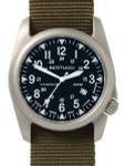 Bertucci A-4T Super Yankee Titanium Watch with Olive Nylon Strap #13478