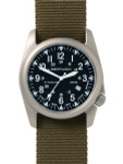 Bertucci A-4T Super Yankee Titanium Watch with Olive Nylon Strap #13478