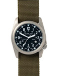 Bertucci A-4T Super Yankee Titanium Watch with Olive Nylon Strap #13478