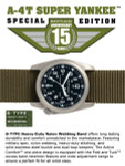 Bertucci A-4T Super Yankee Titanium Watch with Olive Nylon Strap #13478