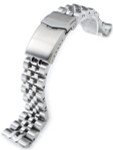 Strapcode 22mm ANGUS-J "Louis" 316L Stainless Steel Watch Bracelet for Seiko Turtle Watches, Brushed, V-Clasp #SS221820B063