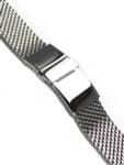 STAIB Polished Mesh Bracelet #STEEL-2784-20704APB-P (Straight End, 22mm)