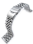 Strapcode 22mm Super-J "Louis" 316L Stainless Steel Watch Bracelet with Straight Ends #SS221803B020S