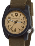 Bertucci DX3 Canvas Polycarbonate Unibody Watch, Bark Comfort Band, Patrol Khakiâ¢ Dial - 11091