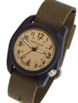 Bertucci DX3 Canvas Polycarbonate Unibody Watch, Bark Comfort Band, Patrol Khakiâ¢ Dial - 11091
