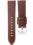 Horween Panerai-Style, Brown Calfskin Leather with Stainless Steel Buckle #INS-HORPAN02