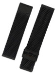 STAIB Polished Finish Black IP Milanaise Mesh Bracelet #ST-BK-2906-20812SBL (Straight End, 20mm)