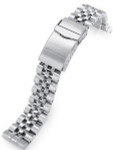 Strapcode 20mm Angus-J "Louis" Stainless Steel Watch Bracelet Seiko SBDC053 V-Clasp, Brushed #SS201820B086
