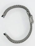 Vollmer Polished Mesh Bracelet for Orient Bambino with Easy Adjust Push ...