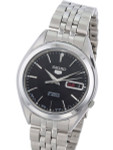 Seiko 5 Automatic Black Dial Watch with Stainless Steel Bracelet #SNKL23J1