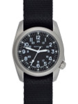 Bertucci A-2S Vintage with Swiss Movement, Black Dial, 40mm Stainless Steel Case #11500