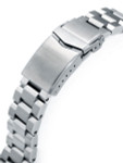 Strapcode 22mm Hexad-O "Boyer" 316L Stainless Steel Watch Band for Seiko New Samurai #SS221820B066