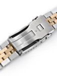 Strapcode 20mm ANGUS-J "Louis" Gold IP and 316L Stainless Steel Watch Bracelet for Seiko Alpinist SARB017 #SS201819PGD064