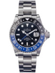 Davosa Ternos Swiss Automatic 200 Meter GMT Dual-Time Watch with "Batman" Ceramic Bezel #16157145