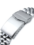 Strapcode 20mm ANGUS-J "Louis" 316L Stainless Steel Watch Bracelet for Seiko SARB033, Brushed, V-Clasp #SS201820B067