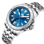 PHOIBOS Blue Voyager 2.0 Automatic Dive Watch with Double Dome AR Sapphire Crystal #PY026B
