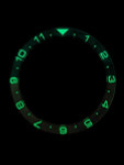 "Batman" (Dual-Time) Luminous Sapphire Bezel Insert for Seiko SKX007, SKX009, SKX011 #C33