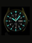 Seiko Military Blue Dial Automatic Watch with 42mm Case, Blue Canvas Strap #SNZG11K1