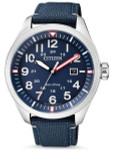 Scratch and Dent - Citizen Military Watch Eco-Drive Blue Dial with Blue Nylon Strap #AW5000-16L