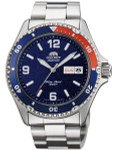 Orient Pepsi-Style Automatic Dive Watch with SS Bracelet #AA02009D